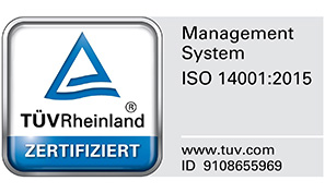 ISO 14001 Logo der Zertifizierung ISO 14001